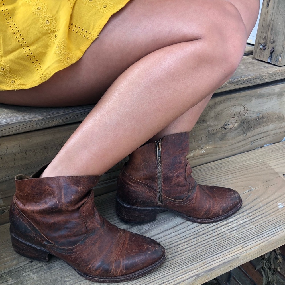 FREEBIRD BY STEVEN ENDY BOOT COGNAC SIZE7 BOOTY